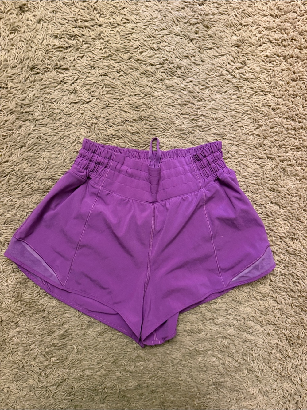 lululemon athletica Purple High-Rise Running Shorts